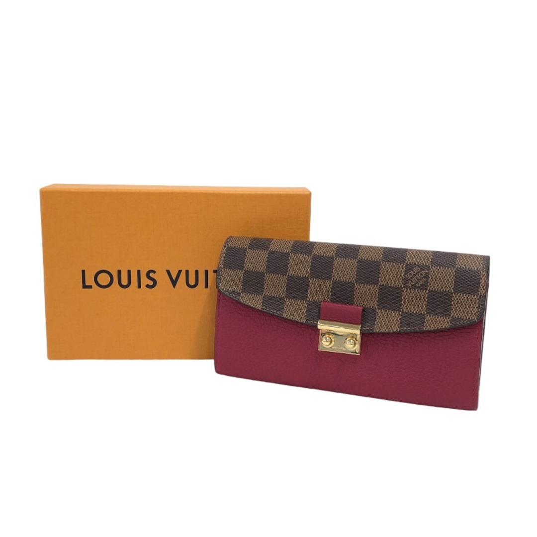 【LOUIS VUITTON】長財布　ダミエ　ポルトフォイユ・クロワゼット