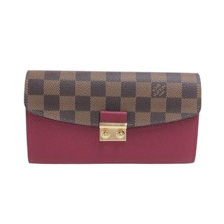 ルイヴィトン(LOUIS VUITTON)の　ルイ・ヴィトン LOUIS VUITTON ポルトフォイユ・クロワゼット N60207 リドヴァン ダミエ レディース 長財布(財布)