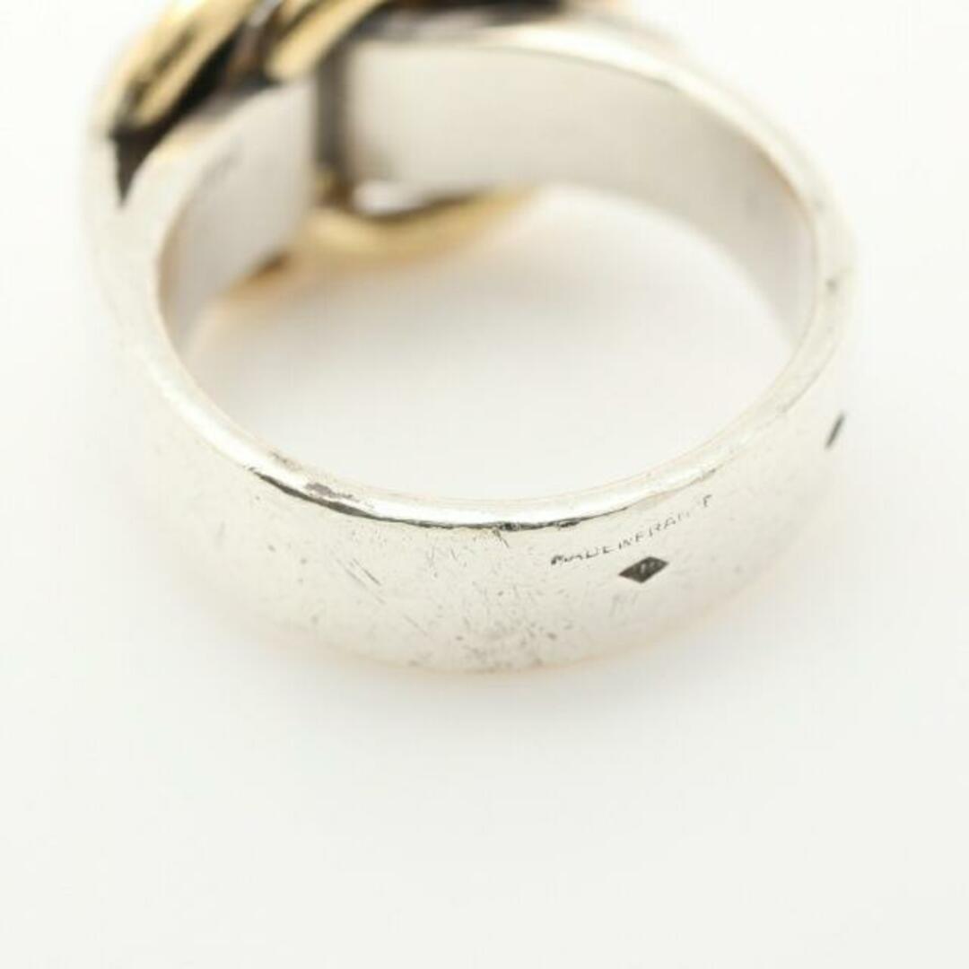 Hermes(エルメス)のドゥザノー コンビ リング 指輪 SV925 K18YG シルバー イエローゴールド レディースのアクセサリー(リング(指輪))の商品写真