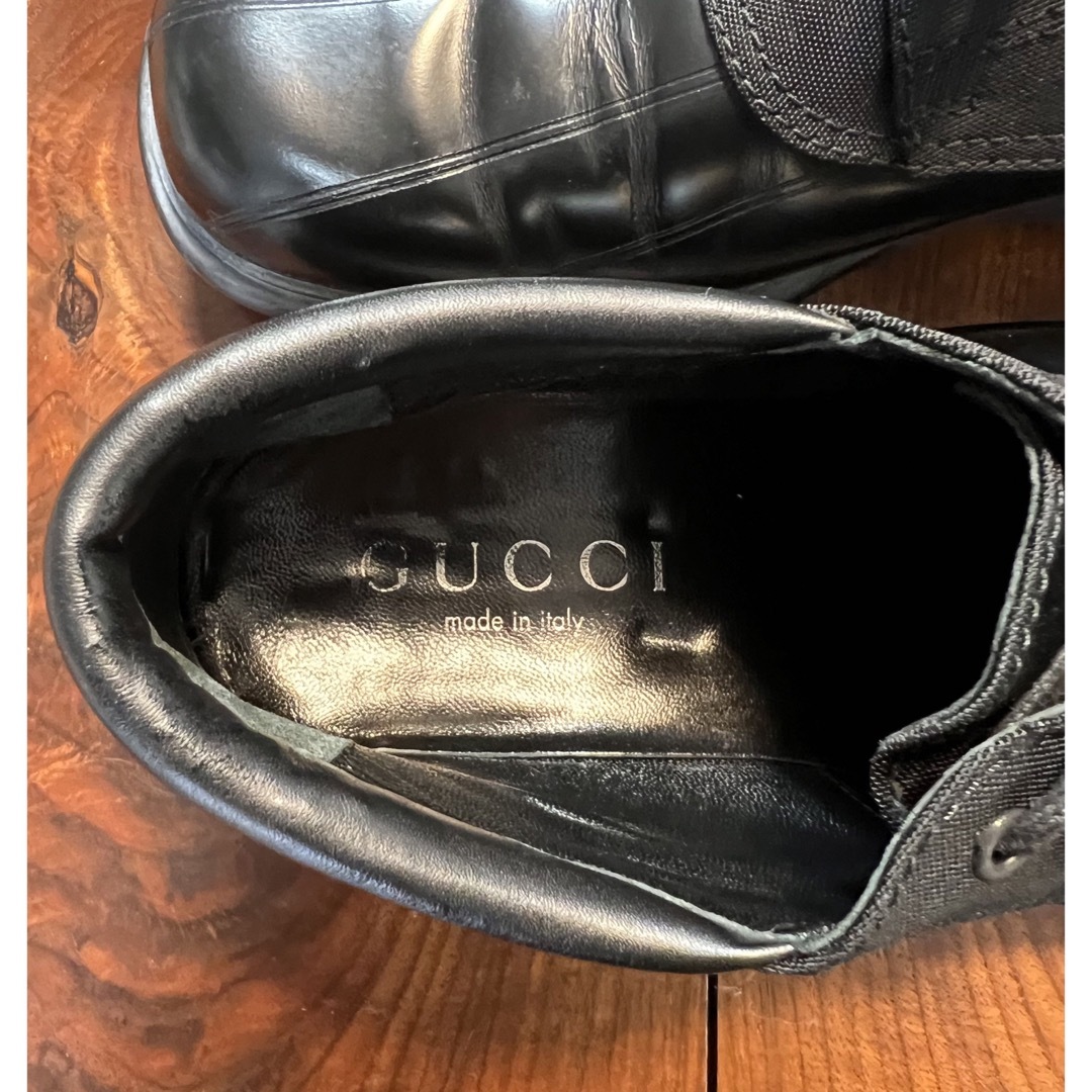 Gucci(グッチ)の名作❗️GUCCI シェリーライン・ショートブーツ　43 メンズの靴/シューズ(ブーツ)の商品写真