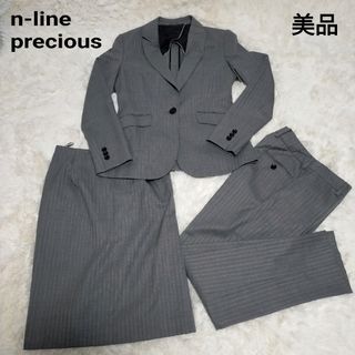 アオキ(AOKI)の【美品】n-line precious 佐々木希 シルク7%混 3点セット 7号(スーツ)