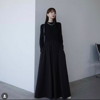 トゥデイフル(TODAYFUL)のKnit docking dress(ロングワンピース/マキシワンピース)