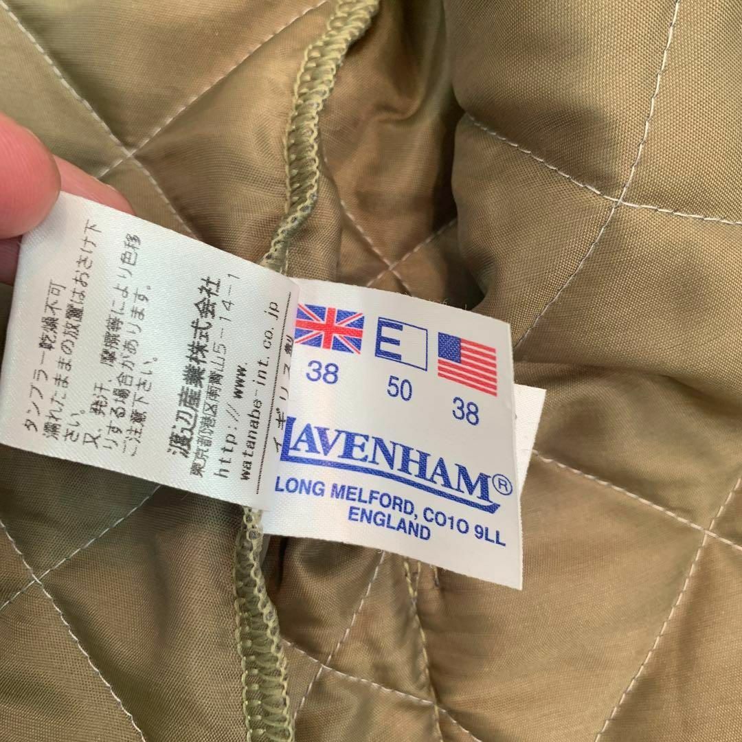 ☆美品☆LAVENHAM キルティングジャケット ブラウン size38ブラウン系付属品