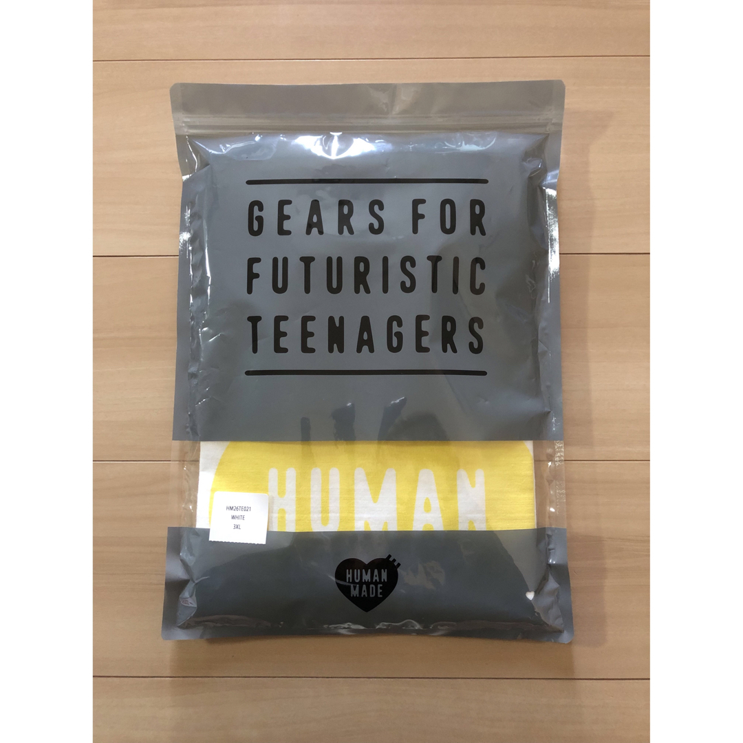 HUMAN MADE(ヒューマンメイド)のヒューマンメイド　Heart T-Shirt　白3XL メンズのトップス(Tシャツ/カットソー(半袖/袖なし))の商品写真