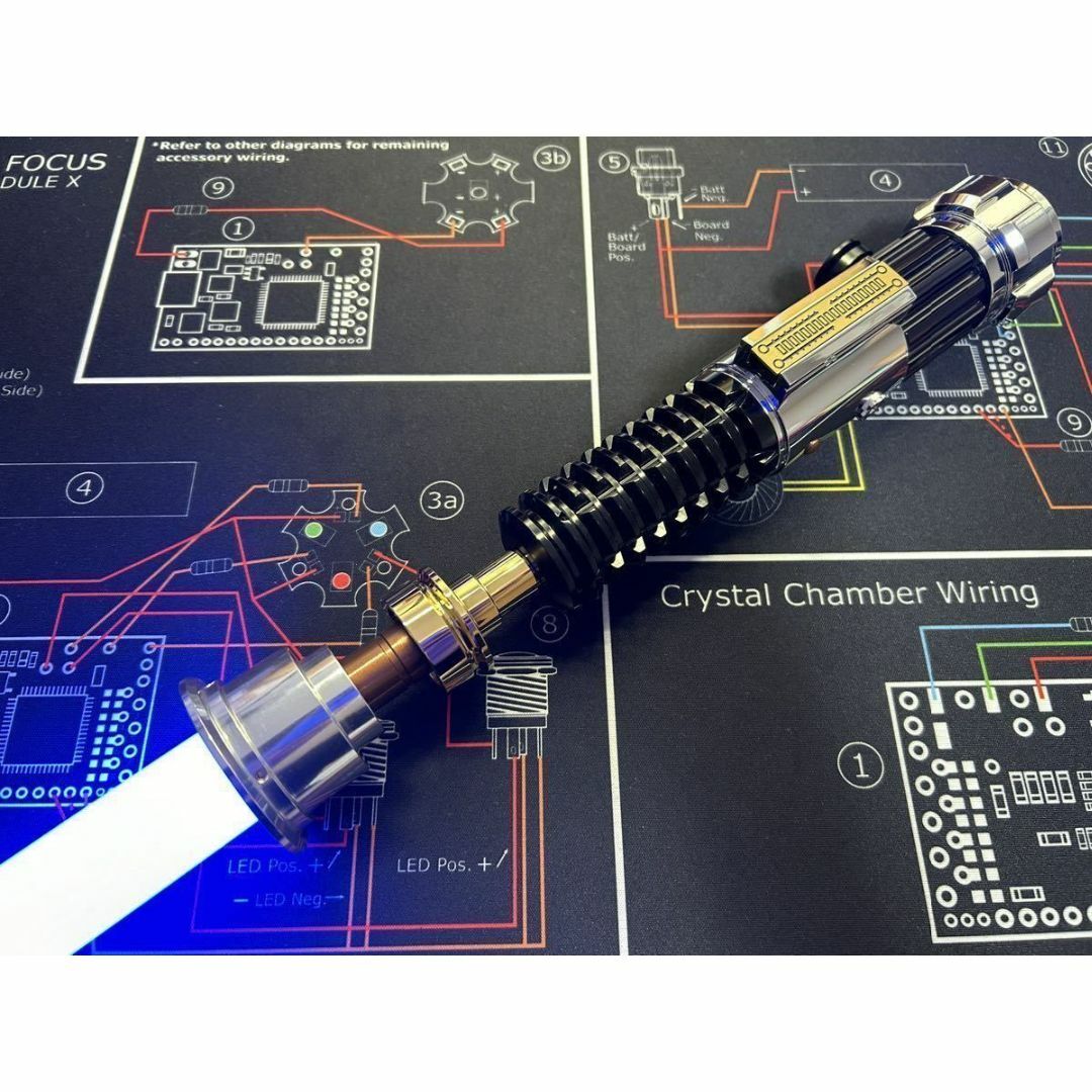 カスタム ライトセーバー 89sabers オビワン1インチスピーカー