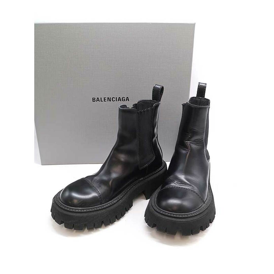 BALENCIAGA バレンシアガ TRACTOR BOOTIE L20 サイドゴアトラクターブーツ ブラック 36135cm高さ