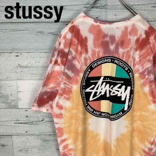 ステューシー(STUSSY)のステューシー ラスタカラー 両面プリント タイダイ半袖Tシャツ(Tシャツ/カットソー(半袖/袖なし))