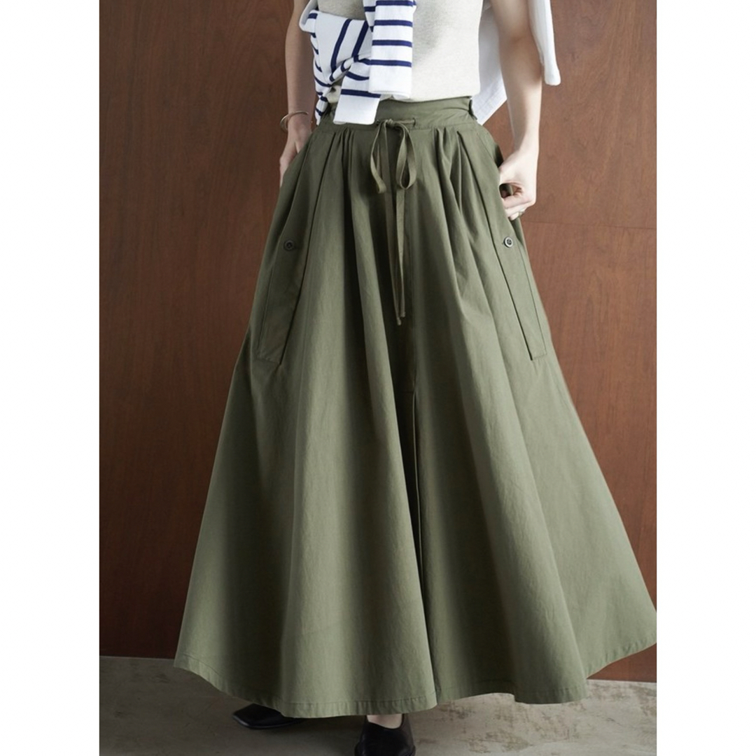 CLANE(クラネ)のCLANE 2WAY volume military skirt レディースのスカート(ロングスカート)の商品写真