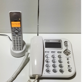サンヨー(SANYO)のコードレス留守番電話機TEL-G4（W）ホワイト(その他)