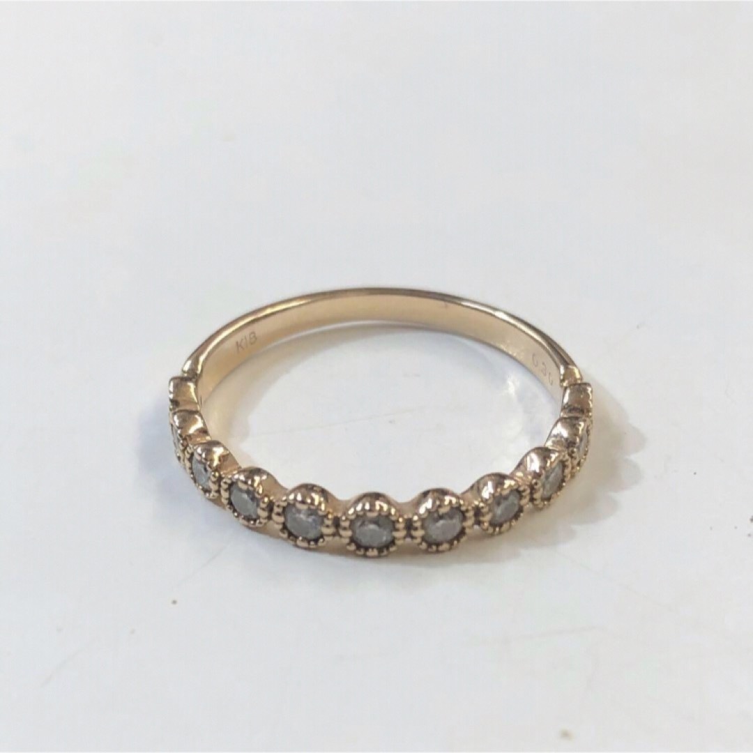 美品 K18 18金 ダイヤ 0.3ct リング 指輪 1.85g (12号) レディースのアクセサリー(リング(指輪))の商品写真