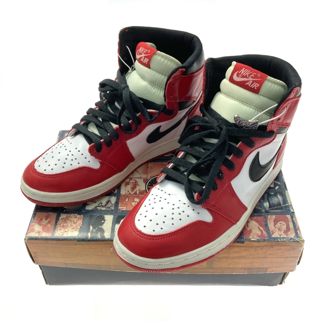 靴/シューズ☆☆NIKE ナイキ AIR JORDAN 1 エアジョーダン 1 スニーカー 130207-101 ホワイト×レッド SIZE 26cm メンズ