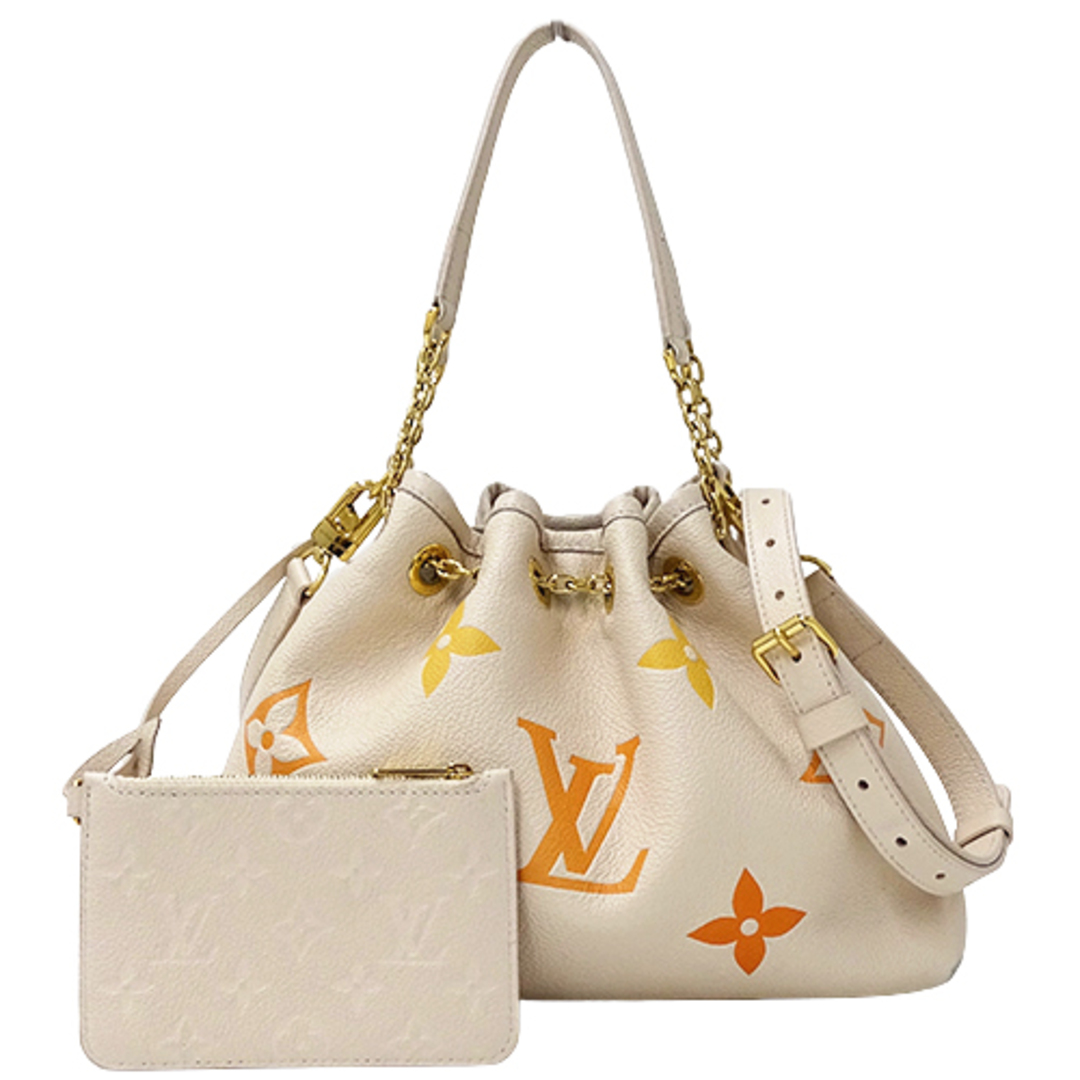 ルイ ヴィトン LOUIS VUITTON バッグ モノグラム アンプラント レディース ブランド ハンドバッグ ショルダーバッグ 2way LV サマーバンドル ベージュ M46545 ポーチ付き おしゃれ 巾着型 斜め掛けモノグラムアンプラント製造国