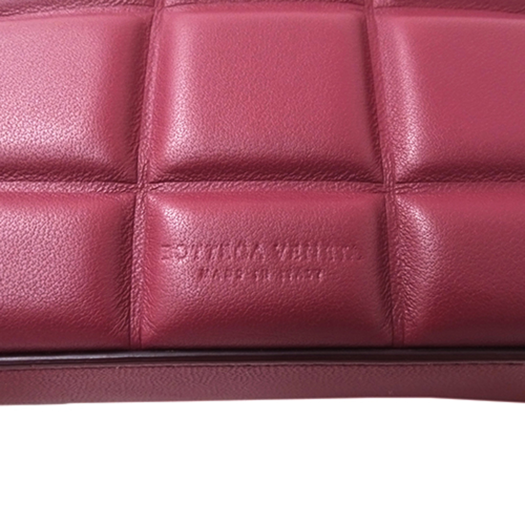 Bottega Veneta(ボッテガヴェネタ)のボッテガヴェネタ BOTTEGAVENETA バッグ レディース ブランド ショルダーバッグ レザー ワイン パープル ピンク コンパクト ミニバッグ マイクロバッグ おしゃれ 【中古】 レディースのバッグ(ショルダーバッグ)の商品写真