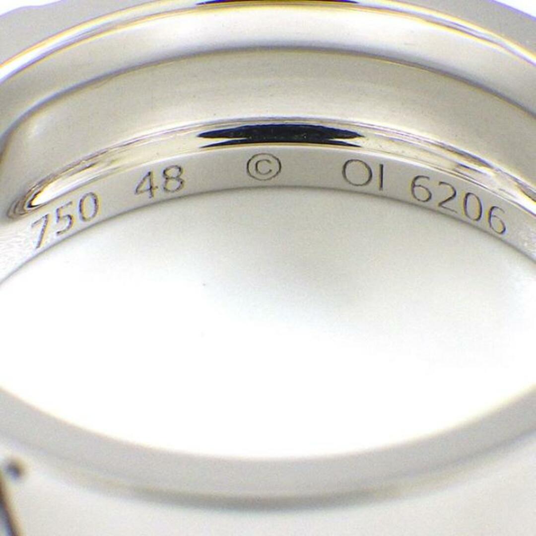 Cartier(カルティエ)のカルティエ Cartier リング C2 2C 2007年 クリスマス限定 エングレーブド ロゴ シグネチャー ダイヤモンド K18WG 8号 / #48 【中古】 レディースのアクセサリー(リング(指輪))の商品写真