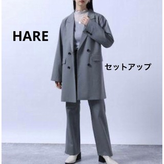 HARE - HARE セットアップ Web限定 ショートジャケット フレアスカート