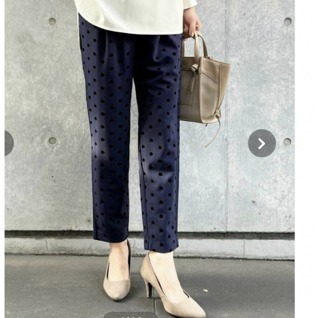 PICCIN - 【セットアップ可能】フロッキードットストレッチパンツ 新品