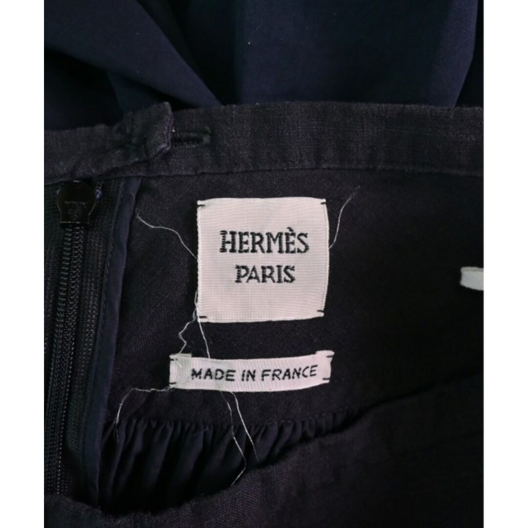 Hermes(エルメス)のHERMES エルメス ロング・マキシ丈スカート 38(S位) 濃紺x黒 【古着】【中古】 レディースのスカート(ロングスカート)の商品写真