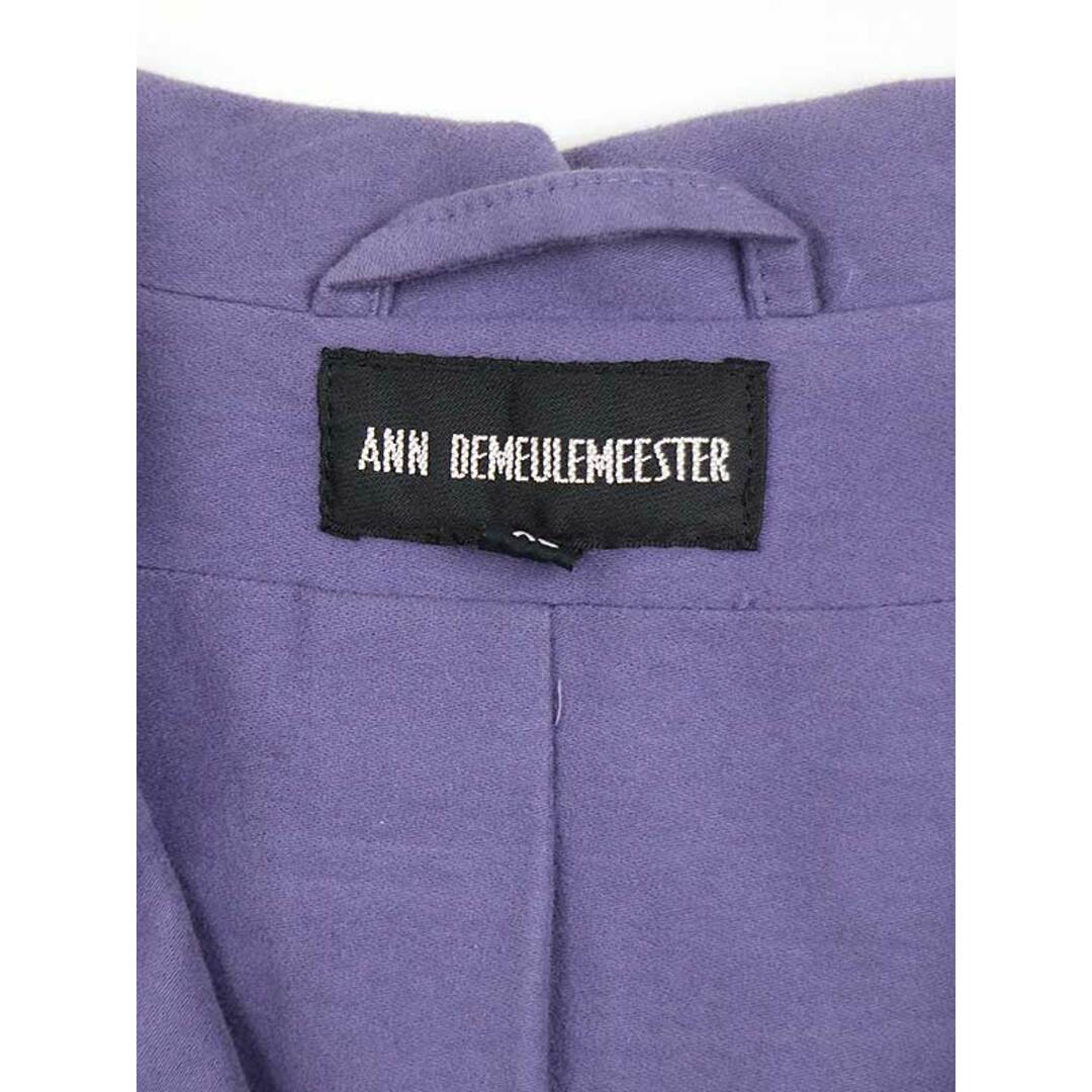 ANN DEMEULEMEESTER アンドゥムルメステール 07AW モールスキン3Bジャケット パープル XS メンズのジャケット/アウター(その他)の商品写真