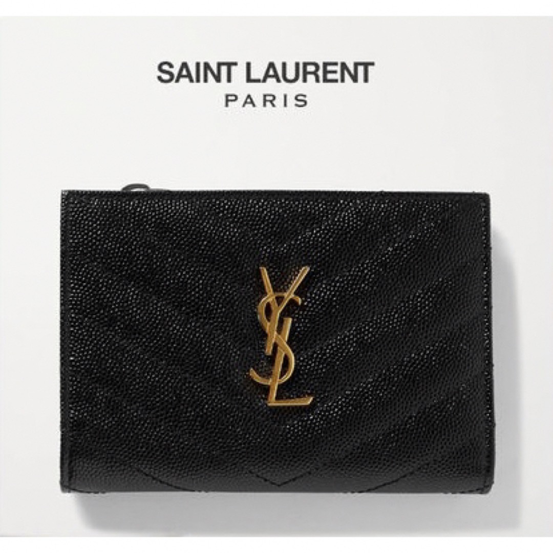 SAINT LAURENT MONOGRAM モノグラム ロゴ 折りたたみ 財布