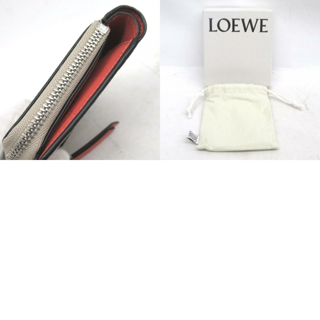 LOEWE(ロエベ)のロエベ 二つ折り財布 スリムジップバイフォール ライトオーツ 0010788941 KR221043 中古 レディースのファッション小物(財布)の商品写真