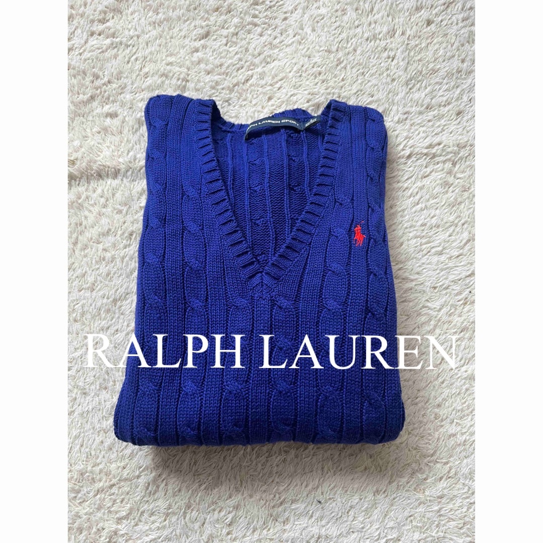 POLO RALPH LAUREN(ポロラルフローレン)の美品　ポロ　ラルフローレン　ニット　セーター　トップス　ケーブル　人気　完売 レディースのトップス(ニット/セーター)の商品写真