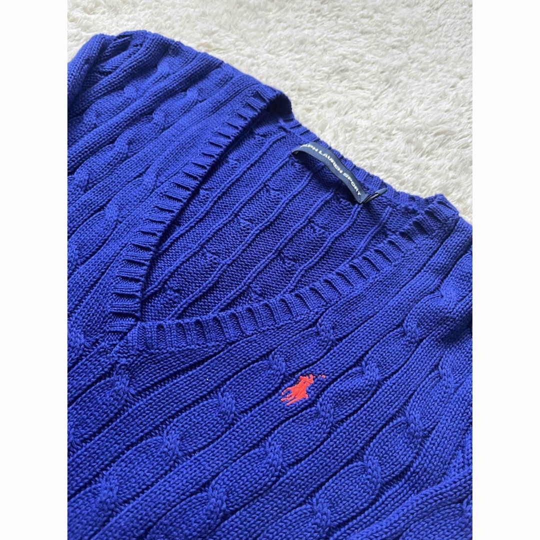 POLO RALPH LAUREN(ポロラルフローレン)の美品　ポロ　ラルフローレン　ニット　セーター　トップス　ケーブル　人気　完売 レディースのトップス(ニット/セーター)の商品写真