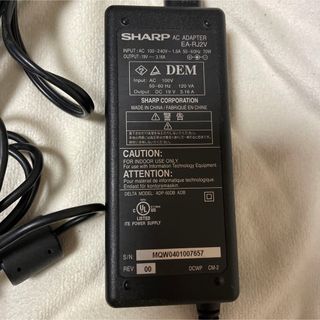 シャープ(SHARP)のSHARP シャープ　ノートパソコン　 ACアダプタ(PC周辺機器)