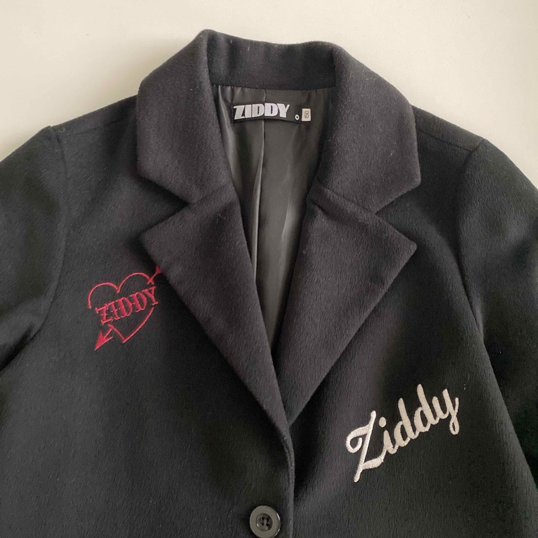 ZIDDY(ジディー)の美品　ジディ　ziddy  ロングコート　アウター　防寒　黒　ブラック　150 キッズ/ベビー/マタニティのキッズ服女の子用(90cm~)(コート)の商品写真