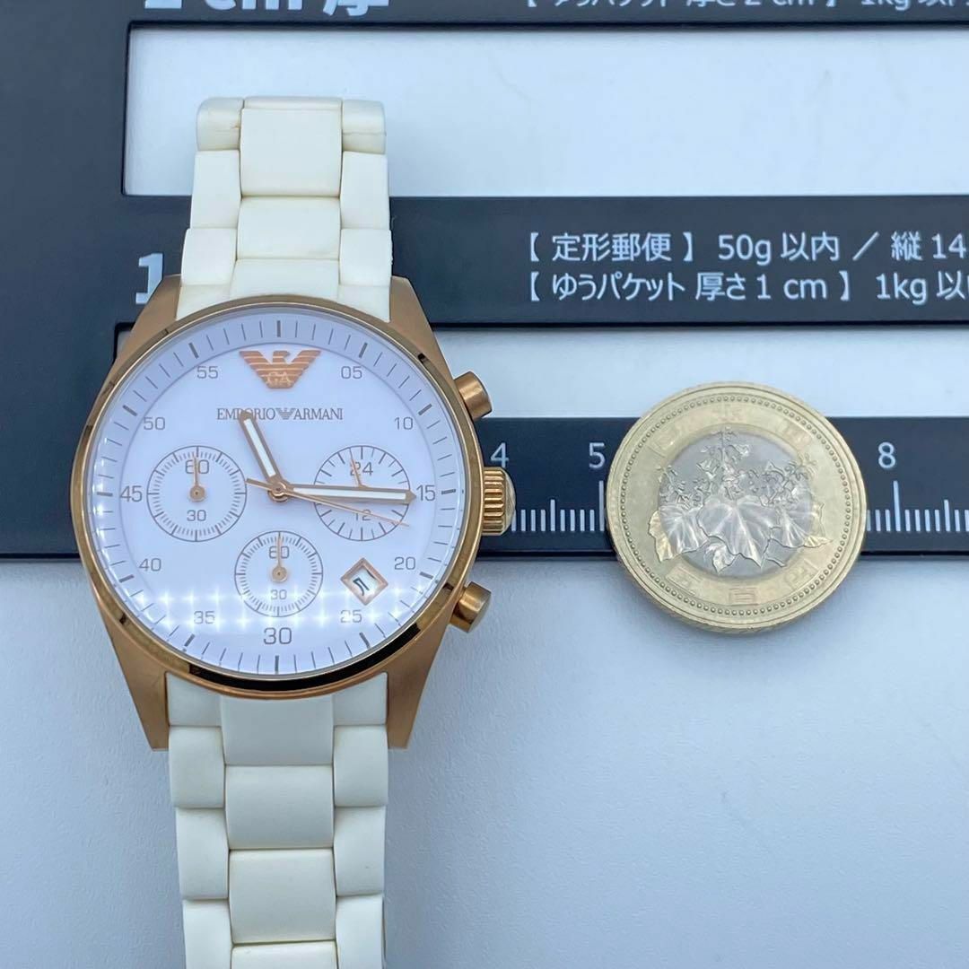 《美品　稼動品》　エンポリオアルマーニ　クロノグラフ　防水　レディース腕時計