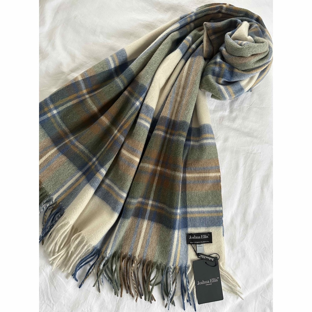 美品 Joshua Ellis マフラー カシミヤ100% リブ レディース