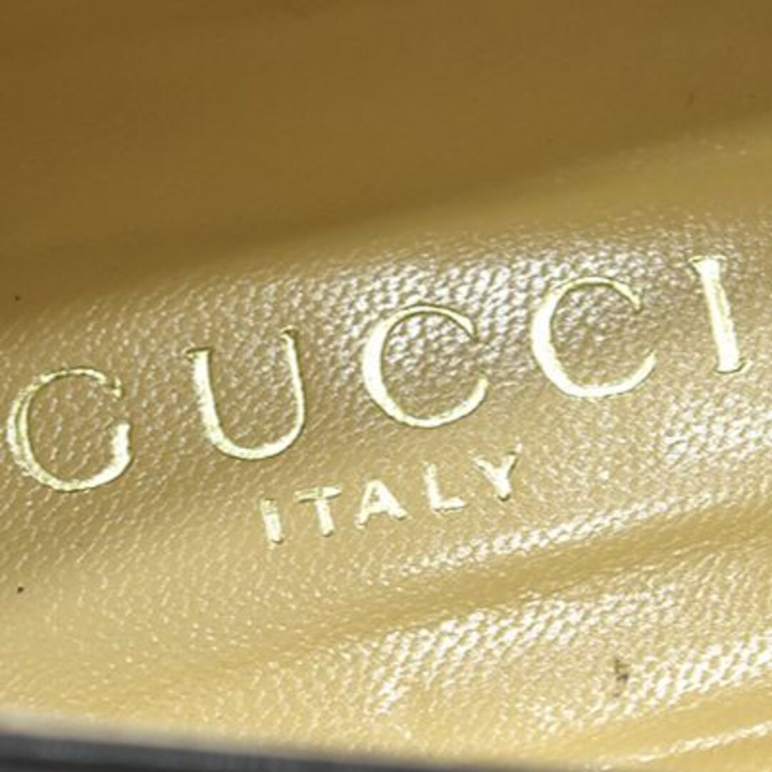 Gucci(グッチ)の90s トムフォード期 オールドグッチ 仔牛革 ビット刺繍 オペラシューズ 5h レディースの靴/シューズ(スリッポン/モカシン)の商品写真