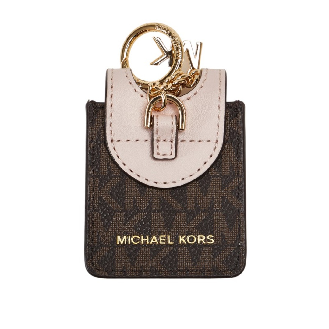 Michael Kors(マイケルコース)のマイケルコース MKシグネチャー サニタイザーホルダー ゴールド金具 キーホルダー ハンドジェルケース 35T1GGFN5B PVC レディース Michael Kors 【1-0122624】 レディースのファッション小物(その他)の商品写真