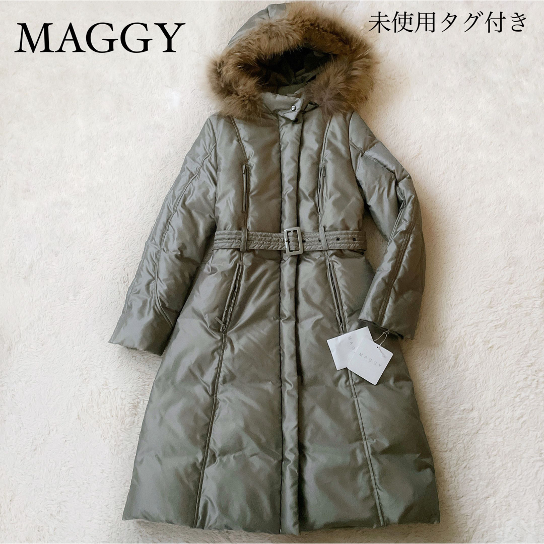 銀座マギー - 極美品 銀座マギー ベルテッドロングダウンコート A