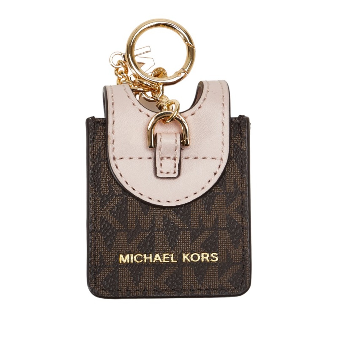 Michael Kors(マイケルコース)のマイケルコース MKシグネチャー サニタイザーホルダー ゴールド金具 キーホルダー ハンドジェルケース 35T1GGFN5B PVC レディース Michael Kors 【1-0122625】 レディースのファッション小物(その他)の商品写真