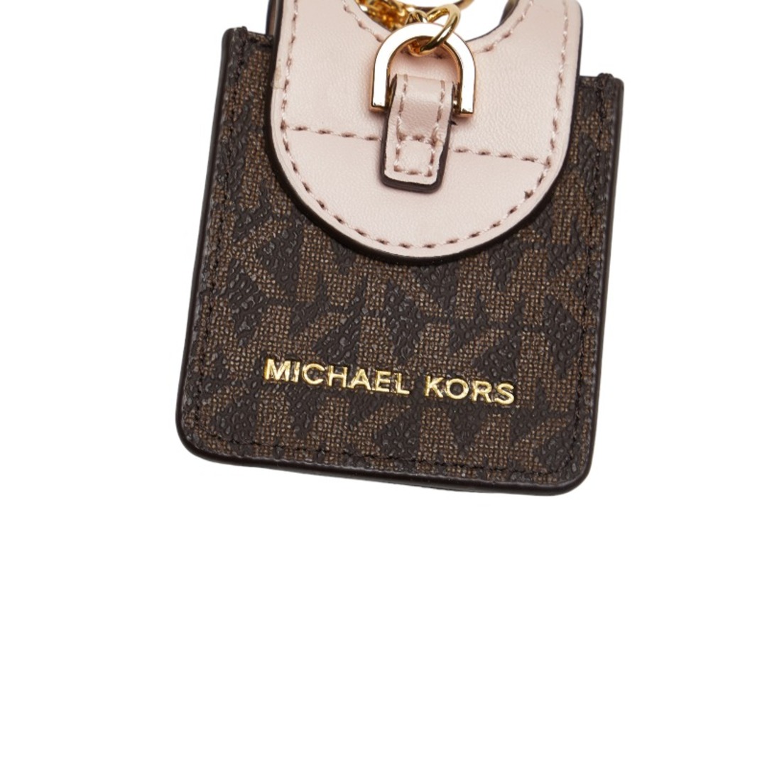 Michael Kors(マイケルコース)のマイケルコース MKシグネチャー サニタイザーホルダー ゴールド金具 キーホルダー ハンドジェルケース 35T1GGFN5B PVC レディース Michael Kors 【1-0122625】 レディースのファッション小物(その他)の商品写真