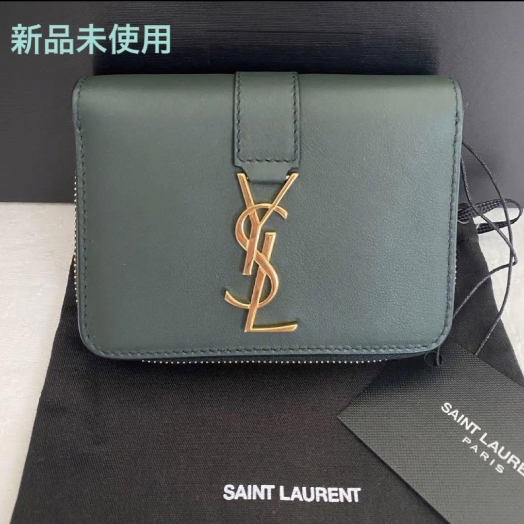 Saint Laurent - 【新品】サンローラン 二つ折り財布 カサンドラ