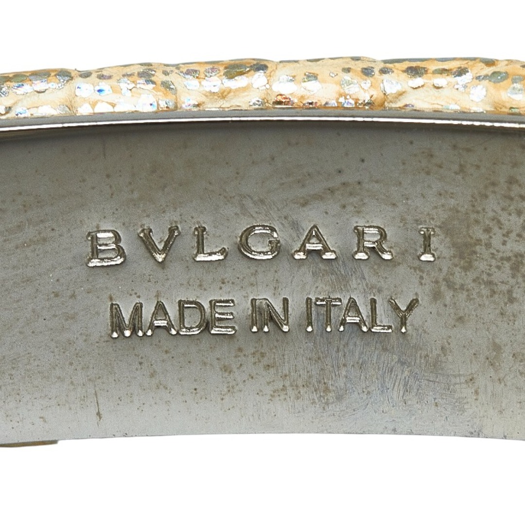 美品 ブルガリ セルペンティ スネーク ヘビ 蛇 バングル メッキ レディース BVLGARI 【1-0123826】