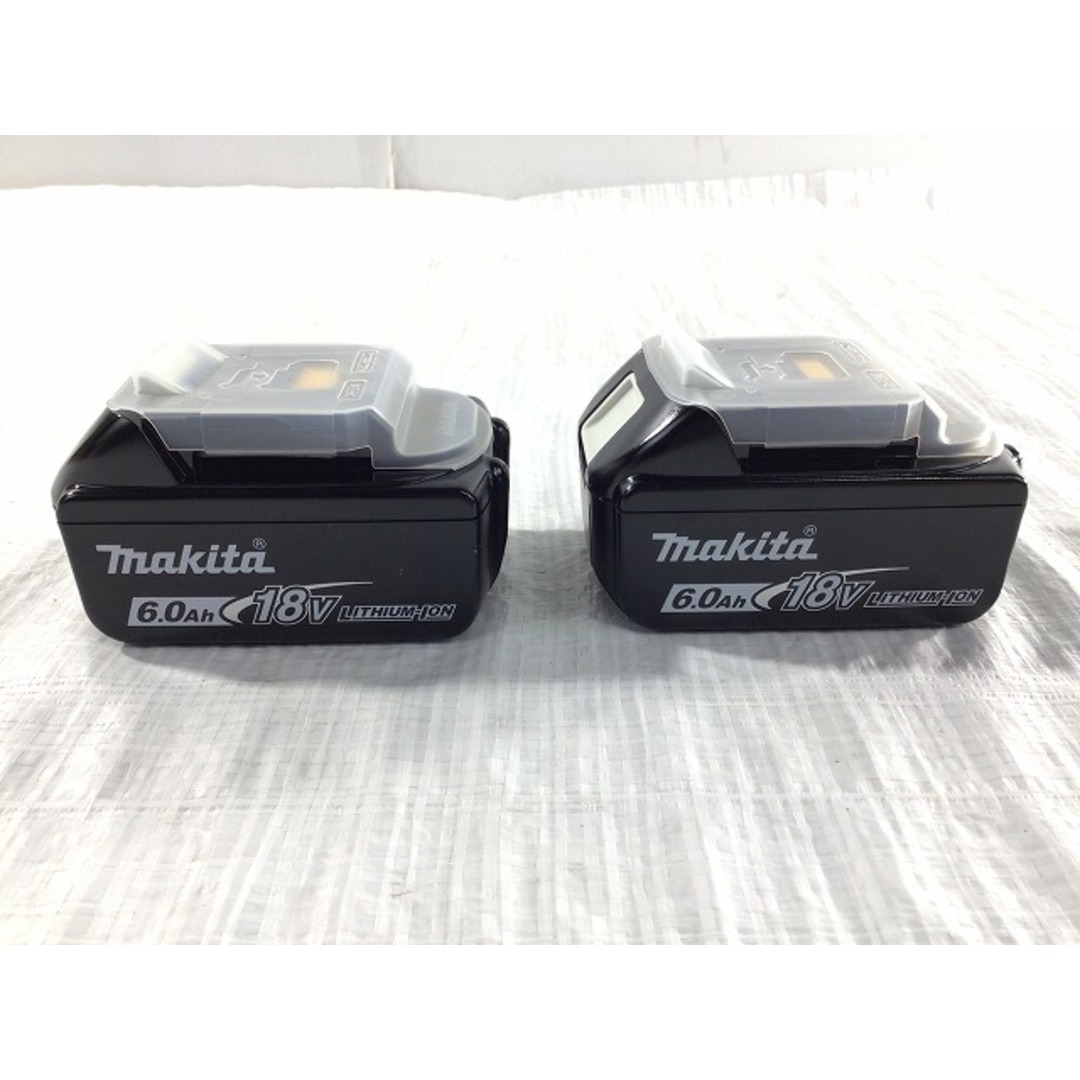 Makita(マキタ)の☆未使用品2個セット☆makita マキタ 18V 6.0Ah 純正リチウムイオンバッテリー BL1860B リチュウムイオン電池 蓄電池 残量表示付 81239 自動車/バイクのバイク(工具)の商品写真