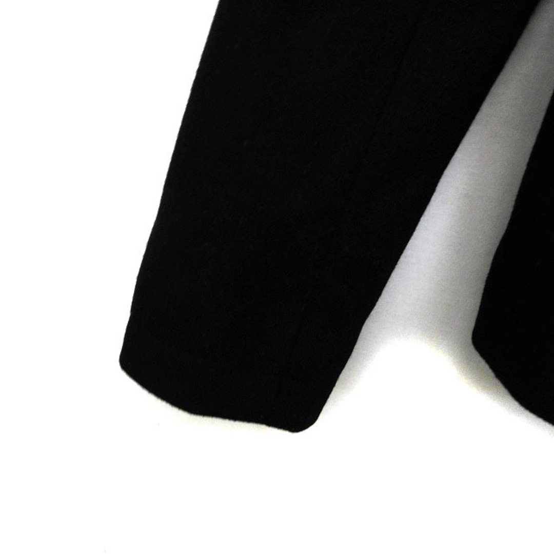 ZAZIE(ザジ)のザジ Pコート ピーコート アウター ショート ダブル ウール 無地 38 黒 レディースのジャケット/アウター(ピーコート)の商品写真
