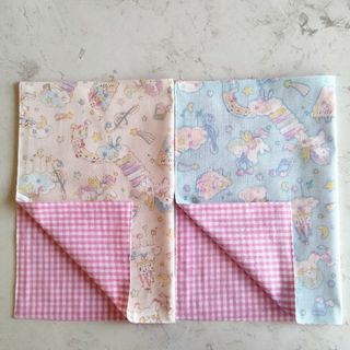 ２枚 30×40 ユニコーン ランチョンマット ハンドメイド セット 女子 給食(外出用品)