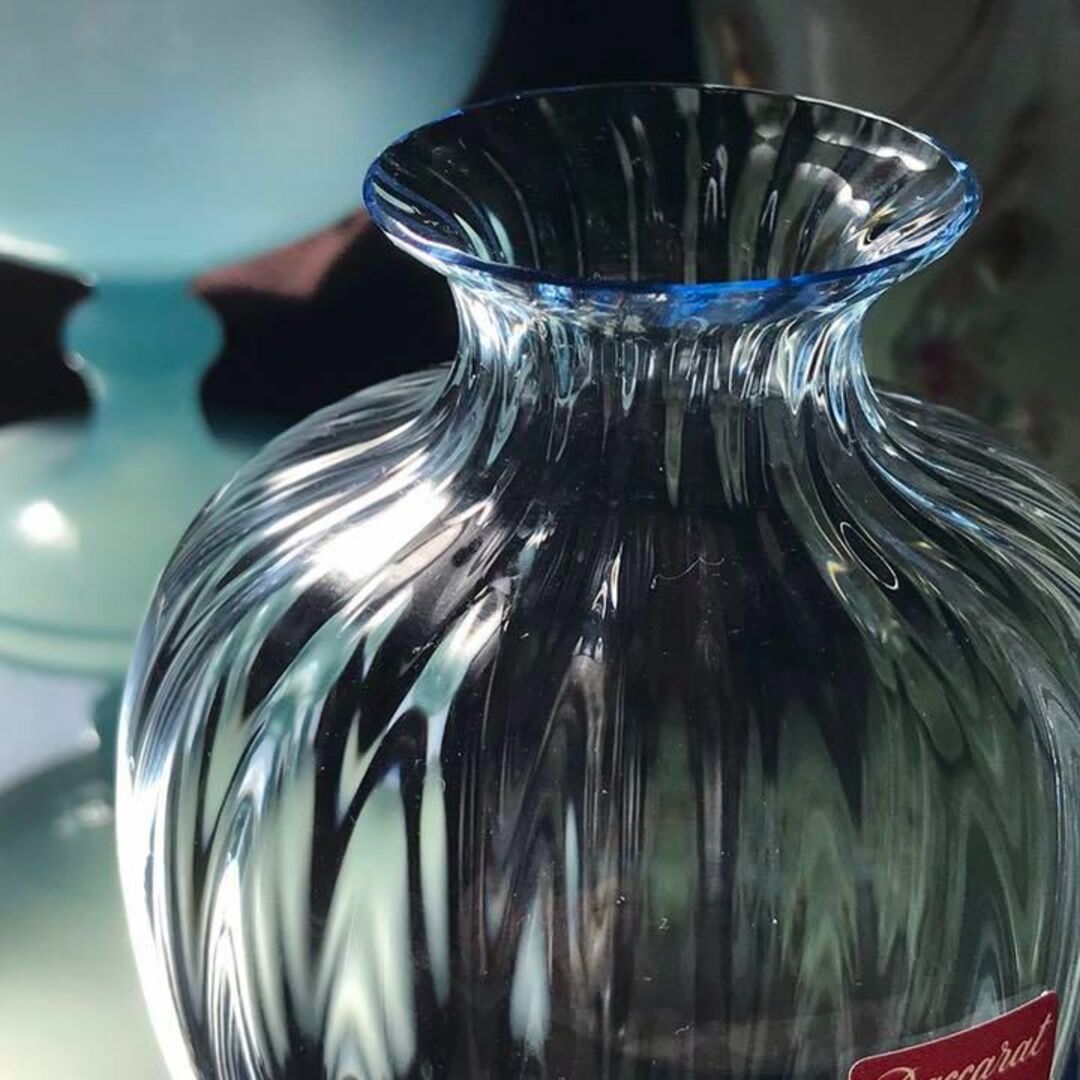 Baccarat(バカラ)の美しいオールドバカラBACCARATアクアレーユAquarelle花瓶クリスタル インテリア/住まい/日用品のインテリア小物(花瓶)の商品写真