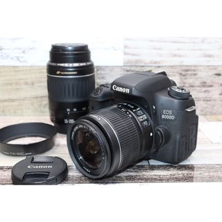 Canon - ⭐️レンズ2本⭐️Wi-Fi転送・自撮り◎⭐️キャノン EOS 8000D