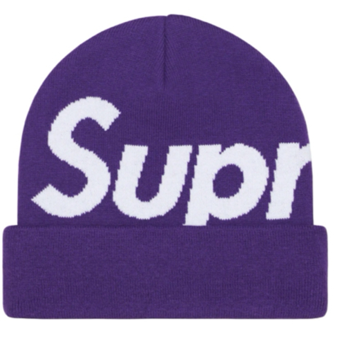 supreme big logo beanie purpleのサムネイル