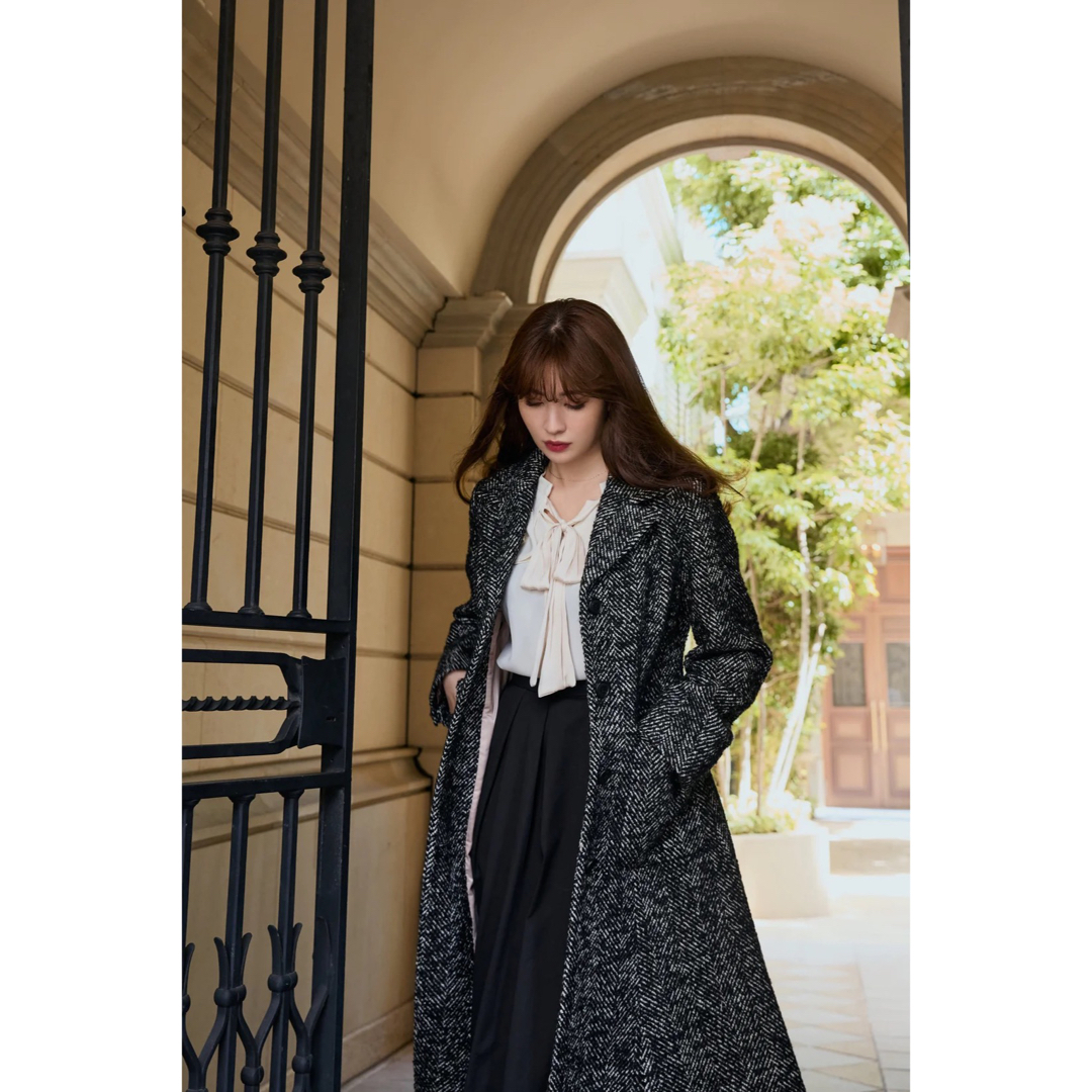 Her lip to(ハーリップトゥ)のHerlipto ★ Herringbone Coat レディースのジャケット/アウター(ロングコート)の商品写真