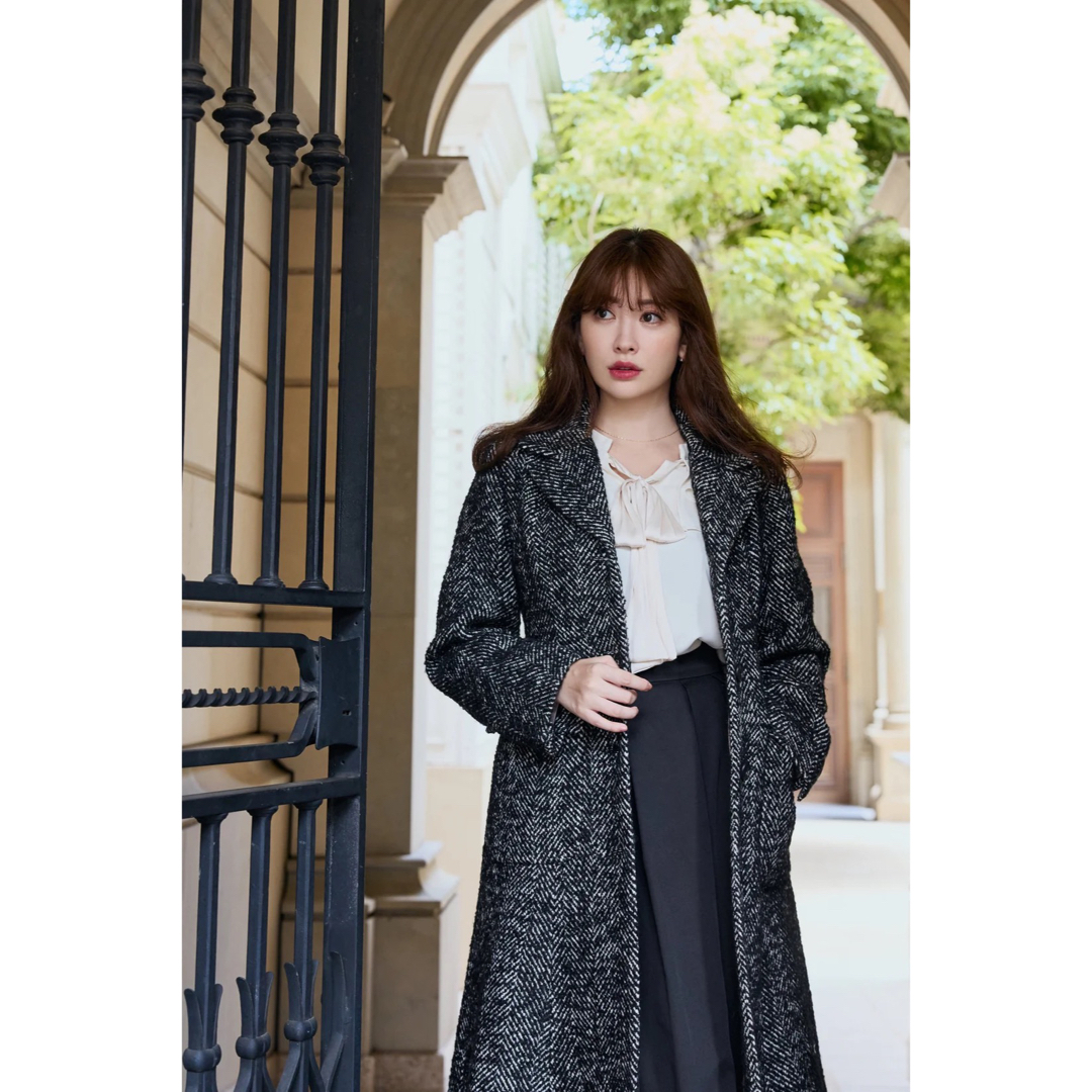 Her lip to(ハーリップトゥ)のHerlipto ★ Herringbone Coat レディースのジャケット/アウター(ロングコート)の商品写真