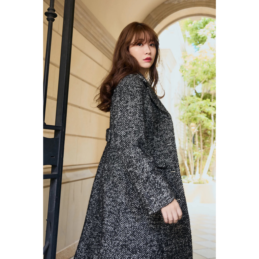 Her lip to(ハーリップトゥ)のHerlipto ★ Herringbone Coat レディースのジャケット/アウター(ロングコート)の商品写真