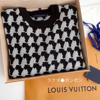 ルイヴィトン(LOUIS VUITTON)のLOUIS VUITTON ルイヴィトン　ニット セーター 千鳥柄　メンズ M(ニット/セーター)