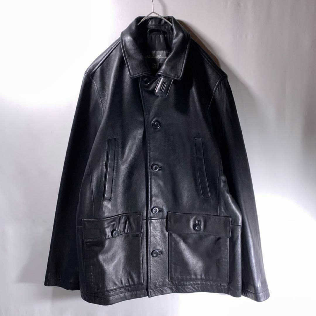 Eddie Bauer - エディーバウアー 羊革 シープスキン ラム レザー