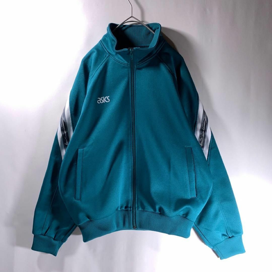 asics - 90s 日本製 古着 asics 短丈 トラックジャケット asics - 90s 日本製 古着 asics 短丈 トラックジャケット