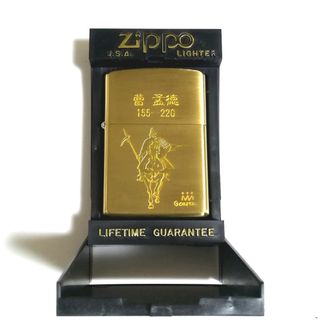 新品 Zippo モザイク フレイム 炎 エポ盛り ゴールド ジッポー